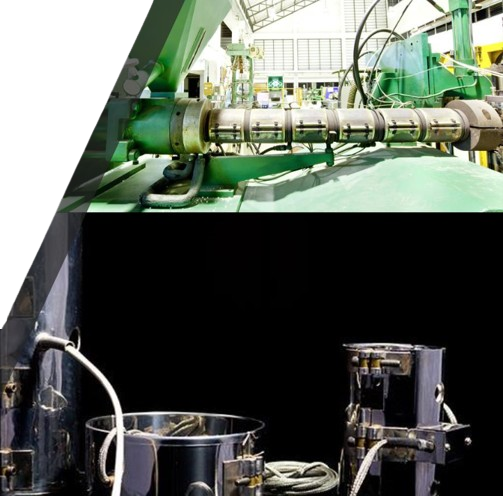 Línea de extrusión en la planta de Poliductos Jireh